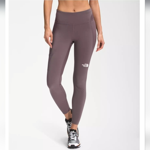 Women's The North Face Winter Warm Tight Size S, Graphite Purple EUC High Rise - Picture 3 of 15